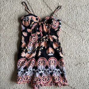 Multi colored romper